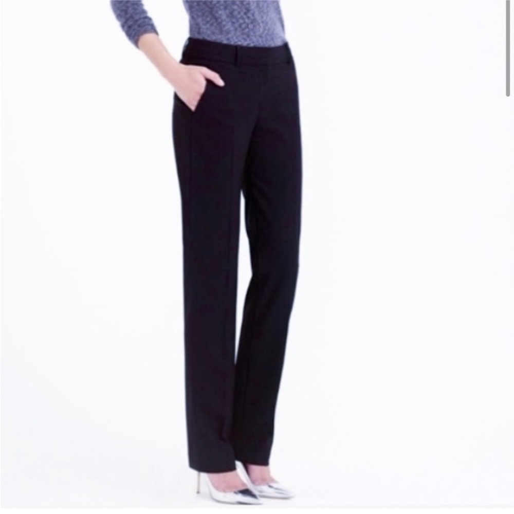 J. Crew Tollegno Italian Wool Straight Leg Pants 6